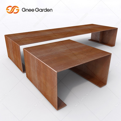 Độ dày 1,5mm Đồ nội thất kim loại ngoài trời Thép ngoài trời Băng ghế dự bị Thép Corten
