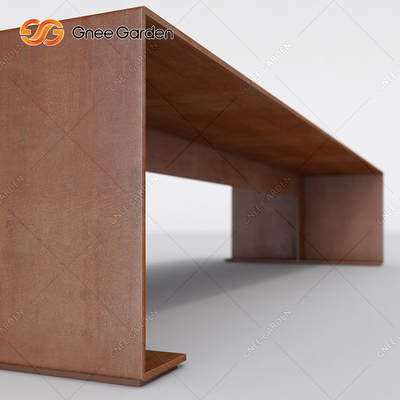 Độ dày 1,5mm Đồ nội thất kim loại ngoài trời Thép ngoài trời Băng ghế dự bị Thép Corten