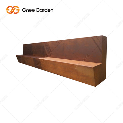 OEM ODM Chào mừng bạn Rusty Red Đồ nội thất kim loại ngoài trời Ghế kim loại Công viên