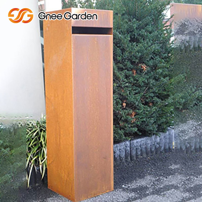 1000 * 800mm Đồ nội thất kim loại ngoài trời đứng miễn phí Hộp thư thép gỉ