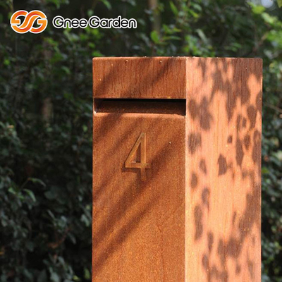 Corten thép rỉ sét Đồ nội thất kim loại ngoài trời bằng thép Hộp thả hộp đa chức năng