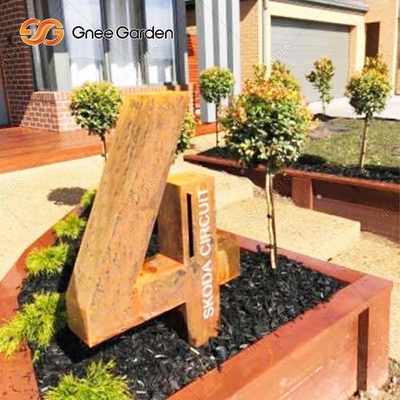 SGS Phê duyệt Đồ nội thất bằng kim loại ngoài trời Hộp thư bằng thép Corten Đặt chân đến