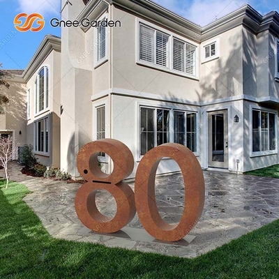SGS Phê duyệt Đồ nội thất bằng kim loại ngoài trời Hộp thư bằng thép Corten Đặt chân đến
