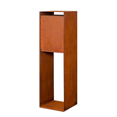 Thời tiết thép Corten thép hộp thả bưu kiện kim loại theo chiều dọc Trang trí
