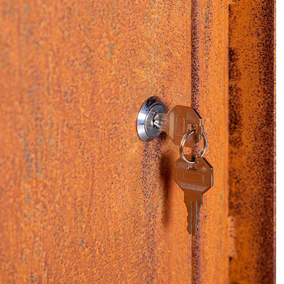 Thời tiết thép Corten thép hộp thả bưu kiện kim loại theo chiều dọc Trang trí