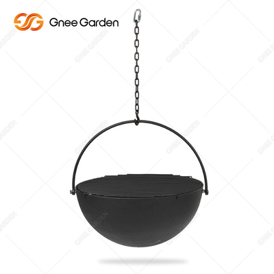 BBQ Fire Bowl Corten Steel With Grill Ring Cắm trại ngoài trời