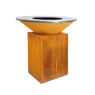 Bàn Tepanyaki Nấu ăn ngoài trời Bbq Grill Weathering Steel For Garden