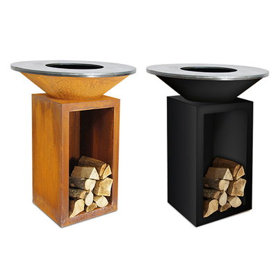 Lò nướng BBQ bằng than ngoài trời có độ tin cậy cao 15 inch Cắm trại dã ngoại Lò nướng đồ nướng bằng gốm