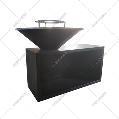 Lò nướng ngoài trời bằng thép mô-đun Corten Độ dày 3 mm Đánh lửa điện tử