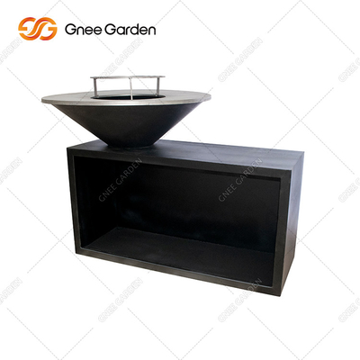 Lò nướng ngoài trời bằng thép mô-đun Corten Độ dày 3 mm Đánh lửa điện tử