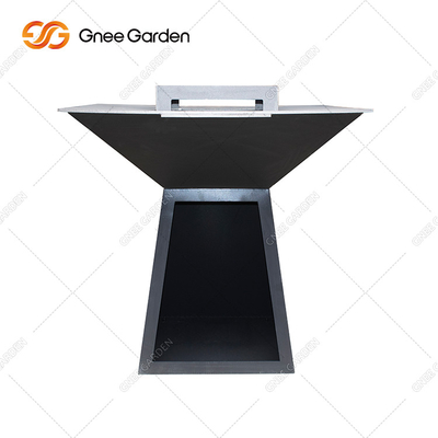 Corten Steel KD Outdoor BBQ Fire Pit Round Pre Rusted