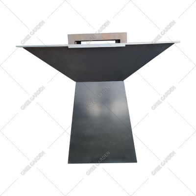 Corten Steel KD Outdoor BBQ Fire Pit Round Pre Rusted