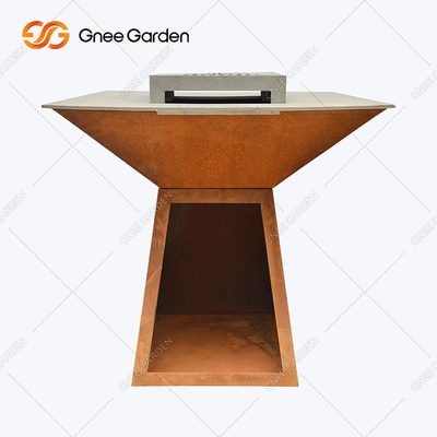 Vườn ngoài trời Teppanyaki Bbq Grill Kích thước lớn Đa chức năng với Ledge nấu ăn