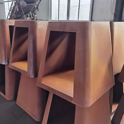 Hố lửa nướng bằng thép Corten dày 3mm có thể di chuyển được Kích thước tùy chỉnh