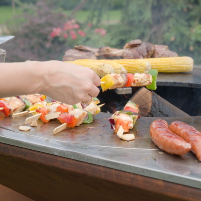 Hố lửa ngoài trời bằng thép Corten Steel BBQ Grill Đốt cho buổi dã ngoại cắm trại