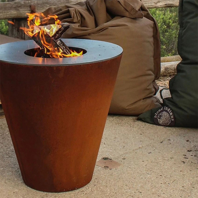 Sân ngoài trời Nhà bếp Nấu ăn Corten Steel Charcoal Bbq Grill Custom