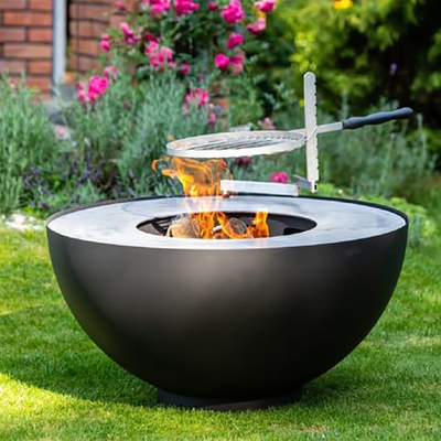 Bền bếp ngoài trời Lò nướng thịt nướng Corten thép Lò nướng lò nướng