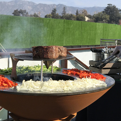 Nấu ăn ngoài trời Bát lửa tùy chỉnh Bbq Nướng Corten Vườn thép Lò lửa Hố mộc mạc