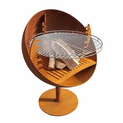 Lò nướng ngoài trời kiểu châu Âu Fire Bowl Corten Steel Barbecue Grill