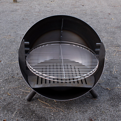 Vỉ nướng ngoài trời lớn Corten Thép hố lửa Bát nướng BBQ