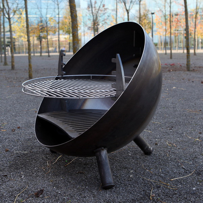 Vỉ nướng ngoài trời lớn Corten Thép hố lửa Bát nướng BBQ