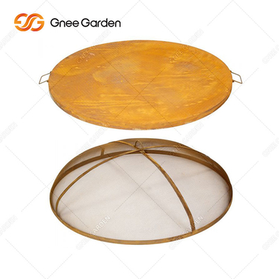 Corten thép kim loại cắm trại Rusty Thịt nướng Nướng để nấu ăn ngoài trời Rau