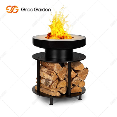 Sân hiên ngoài trời BBQ Fire Pit Grill Table Corten Steel Pre Rusted