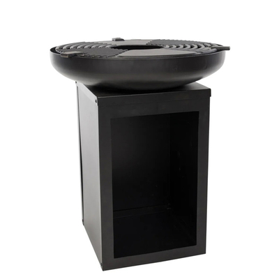 Bếp nướng BBQ nhỏ màu đen ngoài trời Bếp nướng than BBQ Sân hiên Cắm trại