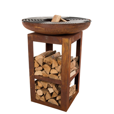 Bếp ngoài trời hiện đại Corten Thép Nướng Gỗ Đốt Cắm trại Nướng BBQ