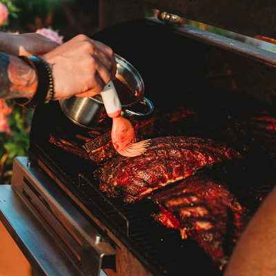 Lò sưởi ngoài trời bằng thép Corten Lò nướng cắm trại BBQ với bếp nướng