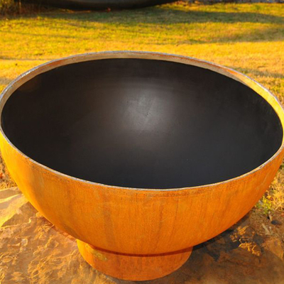 Lò sưởi cắt bằng laser có thể tùy chỉnh Hố lửa bằng thép Corten di động ngoài trời Prerusted