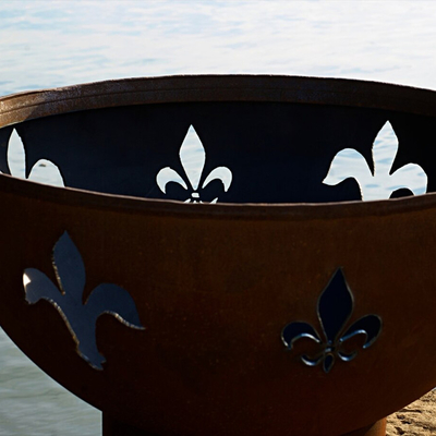 Corten thép Hố lửa ngoài trời Sân vườn Chậu lửa Hố lửa gỉ