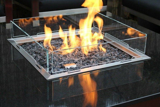 Sân sau Vườn Bonfire Corten Steel Gas Fire Pit Rộng 34 inch