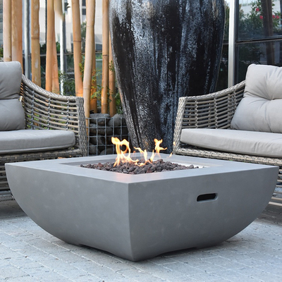 Sân sau Vườn Bonfire Corten Steel Gas Fire Pit Rộng 34 inch