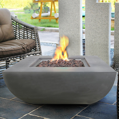 Sân sau Vườn Bonfire Corten Steel Gas Fire Pit Rộng 34 inch