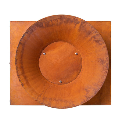 Trang trí sân vườn ngoài trời Vòng Corten Thép Hố lửa Đốt Gỗ Màu gỉ
