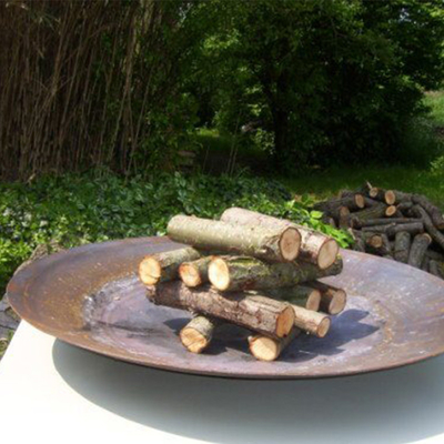 80 cm Rusty Corten Fire Bowl Brazier ngoài trời cho bữa tiệc cắm trại