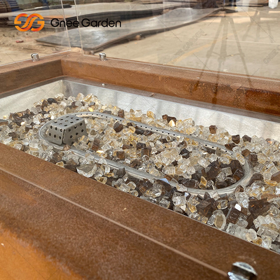 Cắm trại ngoài trời Hố lửa lớn Bếp củi lửa Corten Lò sưởi bằng thép