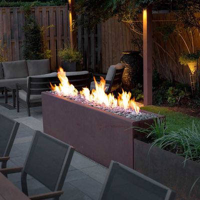 Cắm trại ngoài trời Hố lửa lớn Bếp củi lửa Corten Lò sưởi bằng thép