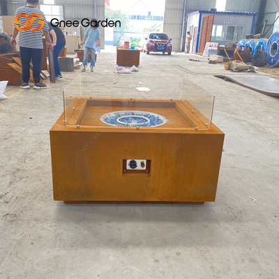 Bảng trên cùng Hố chữa cháy bằng thép ngoài trời Lò sưởi ngoài trời Corten Hố chữa cháy bằng thép