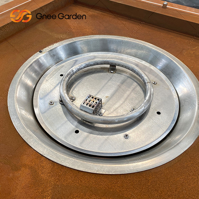 Lò sưởi bằng thép ngoài trời Sân vườn Trang trí Hình vuông Corten Thép chữa cháy