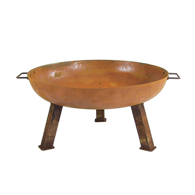 Thép ngoài trời Hố cháy Gỗ Đốt Vườn Trang trí Corten Thép Hố Cháy Bát
