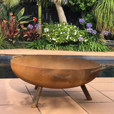 Vòng Corten Thép Hố Lửa Vườn Trang trí Chậu Lửa Thép Corten