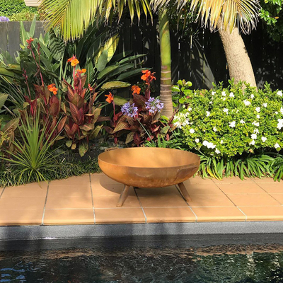 Vòng Corten Thép Hố Lửa Vườn Trang trí Chậu Lửa Thép Corten