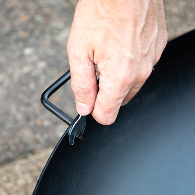 Firewood Fire Pit Lắp ráp Portable Weathering Steel
