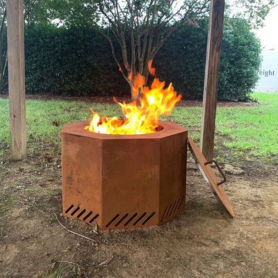 Than củi Bonfire Hố lửa 19,5 inch Đốt gỗ ngoài trời di động không khói