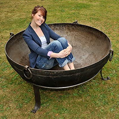 Vật liệu ăn mòn ngoài trời Corten Thép kim loại Hố lửa Gỗ cháy đen 60-150cm