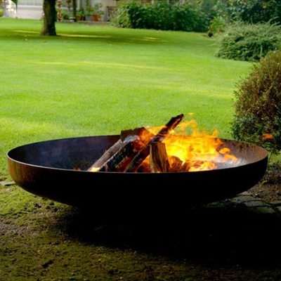 Thiết kế cắm trại ngoài trời bằng gỗ Corten thép Corten