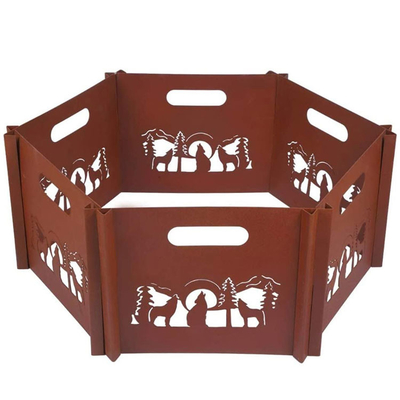 Lò sưởi ngoài trời 25,5 inch Cắm trại không khói Bonfire Bát thép tròn