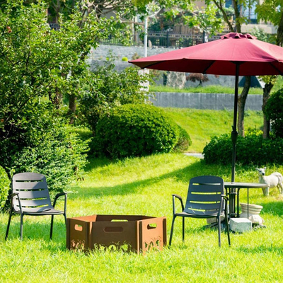 Gỗ đốt Thép Hố lửa Corten Thép ngoài trời Rustic Hoàn thiện Hố lửa